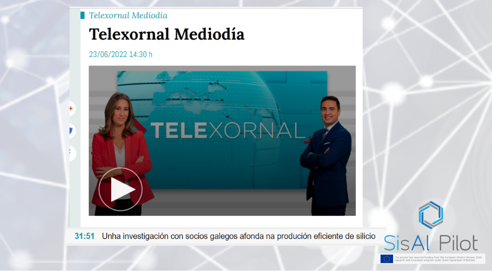 SisAl Pilot on the daily Galician Television News!